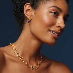 Etruscan Lapis Doorknocker Earrings from The Met in NYC